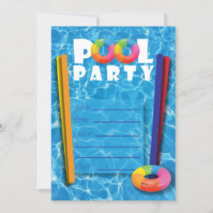 Invitation Réflexions de la partie de pool