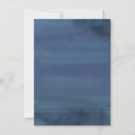 Invitation Réflexions des lacs | Dusty Blue Swan fête d'anniv (Dos)