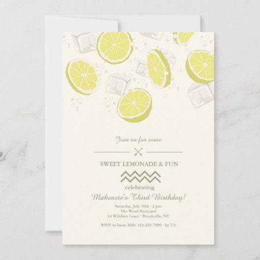Invitation Refresque d'Été (Devant)