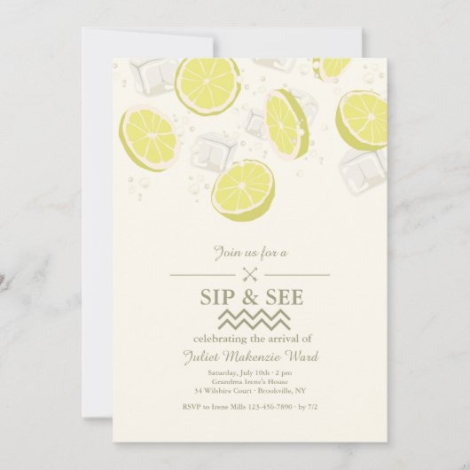 Invitation Refresque d'Été (Devant)