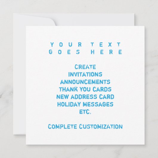 Invitation refroidissement de Rhode Island flou (Dos)