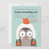 Invitation Refroidissement | Jolie fête d'anniversaire de la  (Devant)