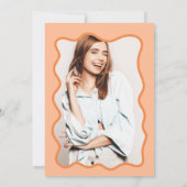 Invitation Refroidissement photo de l'image de l'image ondulé (Dos)