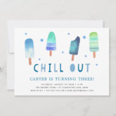 Invitation Refroidissement | Popsicle Anniversaire Fête Invit (Devant)