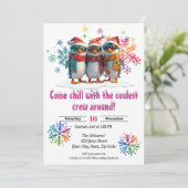 Invitation Refroidissez avec l'équipage le plus froid à Noël (Debout devant)
