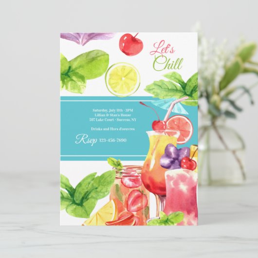 Invitation Refroidissons l'été (Debout devant)