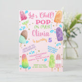 Invitation Refroidissons l'invitation à la fête d'anniversair (Debout devant)