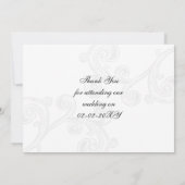Invitation regal fleurit violet merci (Dos)