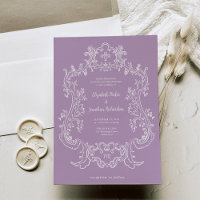 Regal Lavender Purple | Baroque Frame Mariage