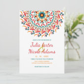 Invitation Regal Majestic Festival Elegance Mandala Mariage (Debout devant)