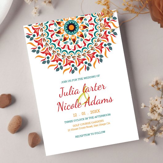 Invitation Regal Majestic Festival Elegance Mandala Mariage