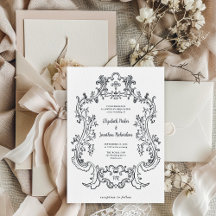Regal noir et blanc | Baroque Frame Mariage
