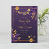 Invitation "Regal Radiance, Love in Lavender." (Debout devant)