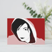 Invitation regard à capuchon (Debout devant)