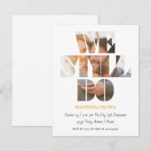 Invitation Regard Chic Nous faisons toujours l'invitation de  (Devant / Derrière)