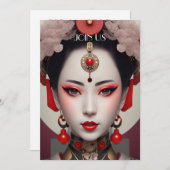 Invitation Regard sur Geisha (Devant / Derrière)