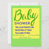 Invitation Regarde qui a un bébé ! (Dos)