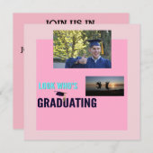 Invitation Regarde qui est diplômé ! (Devant / Derrière)