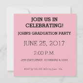 Invitation Regarde qui est diplômé ! (Dos)