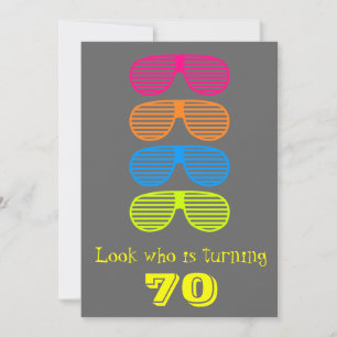 Invitation Regarde qui tourne les 70 ans