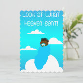 Invitation Regardez ce que le ciel a envoyé !Invitations de d (Debout devant)