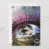 Invitation Regardez le monde d'un oeil (Dos)