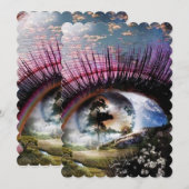 Invitation Regardez le monde d'un oeil (Devant / Derrière)