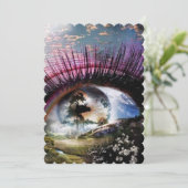 Invitation Regardez le monde d'un oeil (Debout devant)