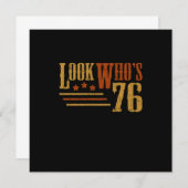 Invitation Regardez Qui 76 Ans Funny 76e Anniversaire Cadeau (Devant / Derrière)