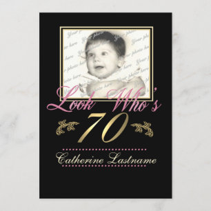 Invitation Regardez qui a 70 photos