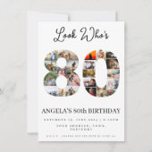 Invitation regardez qui a 80 ans grand-parent anniversaire Ph (Devant)