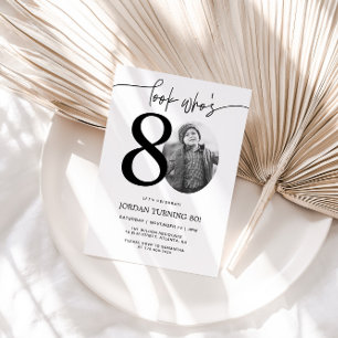 Invitation Regardez qui a 80 ans   Photo 80th Birthday Invita