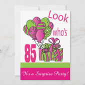 Invitation Regardez qui a 85 ans| 85e anniversaire (Devant)