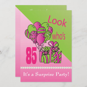 Invitation Regardez qui a 85 ans  85e anniversaire