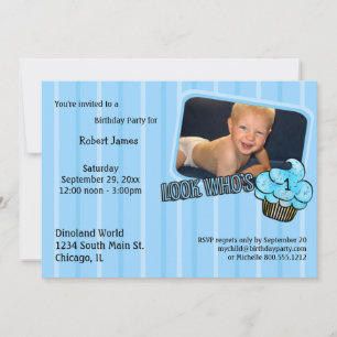 Invitation Regardez Qui A Un Anniversaire Turquoise !