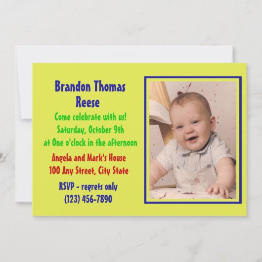 Invitation Regardez qui est 1/ Anniversaire (Dos)