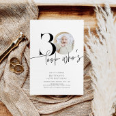 Invitation Regardez qui est 30 Photo simple moderne 30e anniv