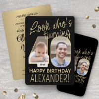 Regardez qui est 40 Black & Gold Anniversaire Part