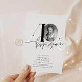 Invitation Regardez qui est 40 moderne simple 40e anniversair