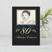 Invitation Regardez qui est 80 Photo (Debout devant)