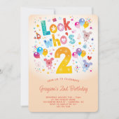 Invitation Regardez qui est le 2ème anniversaire (Devant)