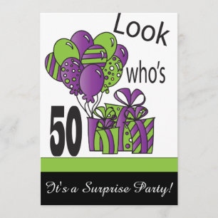 Invitation Regardez qui est le cinquantième anniversaire de