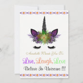 Invitation Regardez qui tourne l'invitation d'Halloween Unico (Dos)