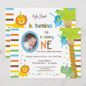 Invitation Regardez qui tourne - Thème animal fantasque (Devant / Derrière)