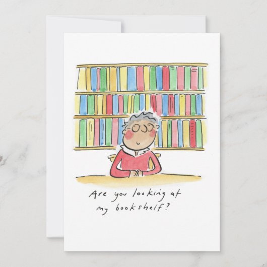 Invitation Regardez-vous ma bibliothèque ? (Devant)