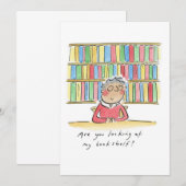Invitation Regardez-vous ma bibliothèque ? (Devant / Derrière)