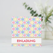 Invitation Regenbogen Einladung (Debout devant)