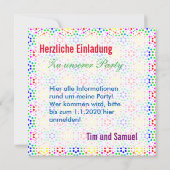 Invitation Regenbogen Einladung (Dos)
