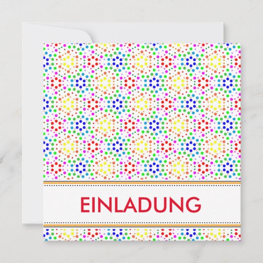 Invitation Regenbogen Einladung (Devant)