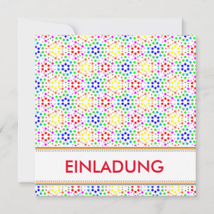 Invitation Regenbogen Einladung